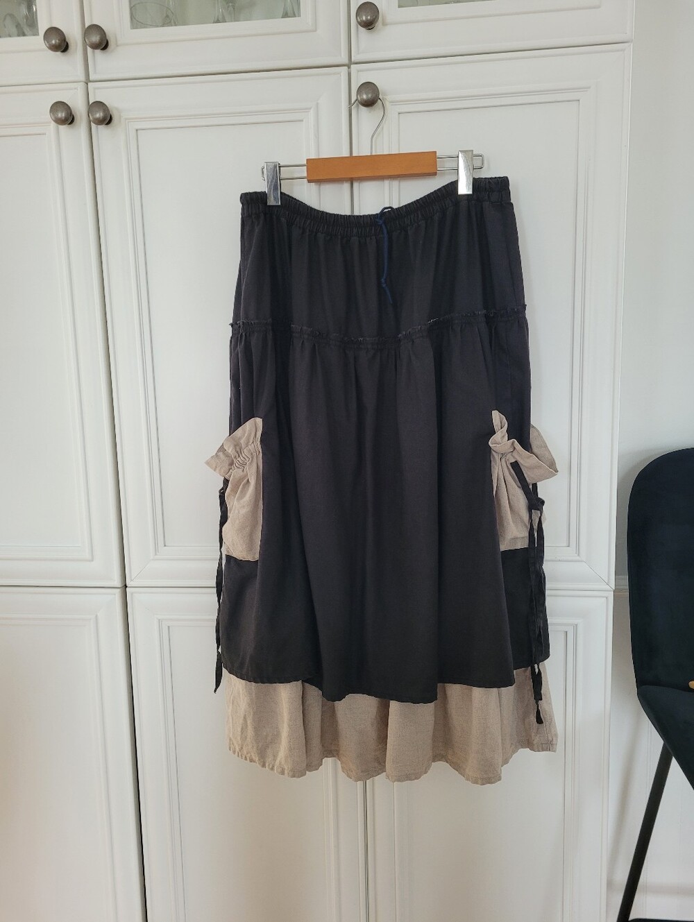 LUBBE&HABE lagenlook 2 Tier Midi Skirt M-L